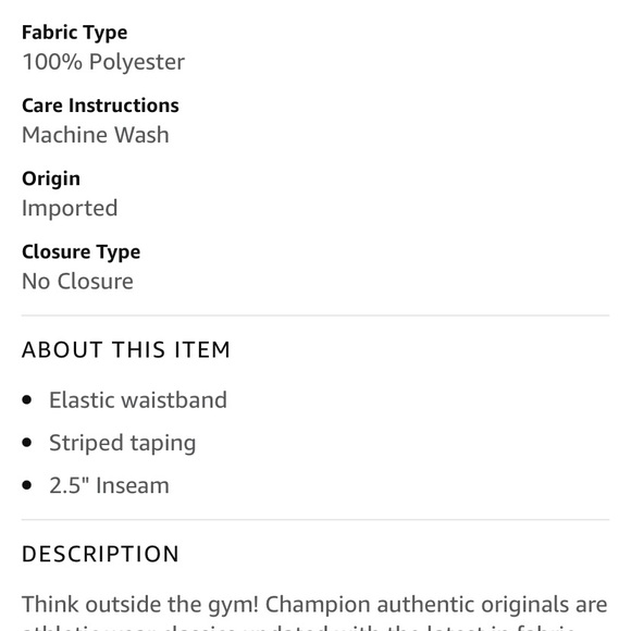 NWOT Champion White Mesh Notch Side Short | L Large - Picture 14 of 16